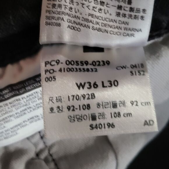 Levi's 559 Jeans Mens 36x30 Black Pants Relaxed Straight Loose Denim Skater Y2K - Picture 5 of 8